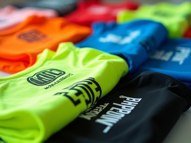Magliette personalizzate per evento sportivo con logo vivace